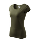 Pure tričko dámské military S