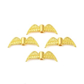 Kovová andělská křídla - zlatá - 7,5 x 21,5 x 3 mm - 1 ks