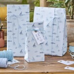 Ib Laursen Papírový sáček Sea 28,5 cm, krémová barva, papír