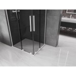 MEXEN/S - Velar L Duo sprchový kout, posuvné dveře 90 x 80, grafit, bílá 871-090-080-02-43-20
