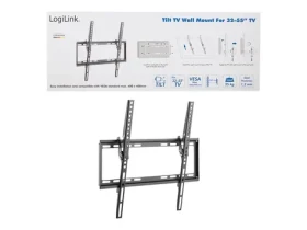 LogiLink BP0037 černá / Nástěnný držák na TV / 32" až 55" / VESA / náklon -8 až 0° / do 35 kg (BP0037)