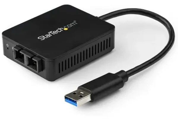 StarTech USB adaptér na optické vlákno černá / Síťový adaptér / 1000 Mbit/s / RTL8153 čipset (US1GA30SXSC)