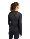 Dámské merino tričko s dlouhým rukávem ICEBREAKER Wmns 75 Cool-Lite Featherlight LS Crewe, Black velikost: M
