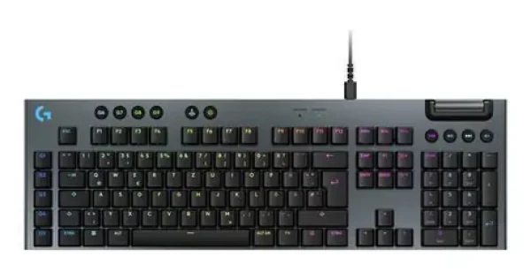 Logitech G915 X černá / Herní klávesnice / kabelová / GL mechanické spínače / LIGHTSYNC RGB / DE (920-012938)
