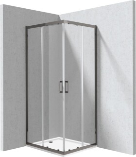 DEANTE - Funkia Evo obdélníkový sprchový kout s vaničkou, obdélníkový, 80x90 cm KYCPD089P