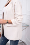 Sako s klopami elegantní světle béžové UNI