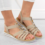 Pohodlné sandály Rieker W RKR680 beige 39
