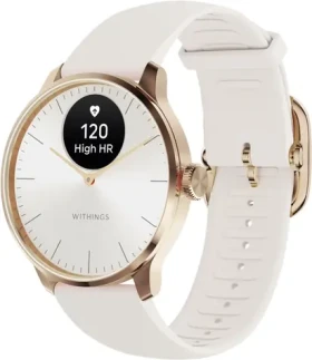 Withings Scanwatch Light 37mm zlatá / Chytré hodinky / OLED 0.63" / 5ATM / GPS / BT / výdrž až 30 dní (ICHWA111ALLINTPA)