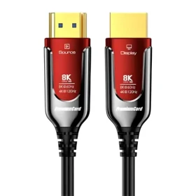 PremiumCord HDMI 2.1 kabel / Ultra High Speed optický fiber / 8K 60Hz / zlacené konektory / 15 m (kphdm21r15)