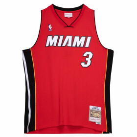 Mitchell & Ness Pánský dres Miami Heat NBA Dwyane Wade #3 Swingman - Červená Velikost: L