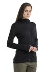ICEBREAKER Wmns Merino 260 Quantum IV LS Zip Hoodie, Black velikost: XS