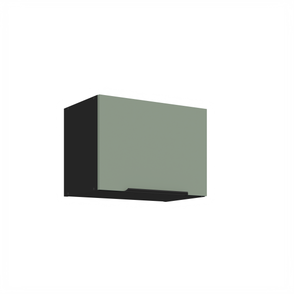 Horní skříňka nad digestoř Aria 50 GU-36 1F Barva korpusu: Černá, Barva dvířek: SA - Aquamarine AFM