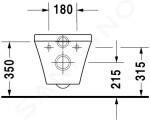 DURAVIT - DuraStyle Závěsné WC, bílá 2539090000