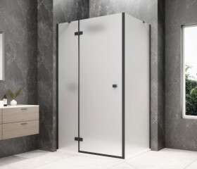 POLYSAN - GLOBE BLACK obdélníkový sprchový kout 1000x900, matné sklo, levé GB1010-3315MLB