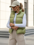 Dámská prošívaná vesta WILLOW TY3797 pistáciová - FashionStreet XL