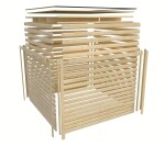 Finská sauna – KARIBU ARES 3 (antracit / antracit)