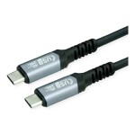 Delock USB 2.0 prodlužovací kabel plochý zahnutý [1x USB 2.0 zástrčka A - 1x USB 2.0 zásuvka A] 1.00 m černá oboustranně zapoji