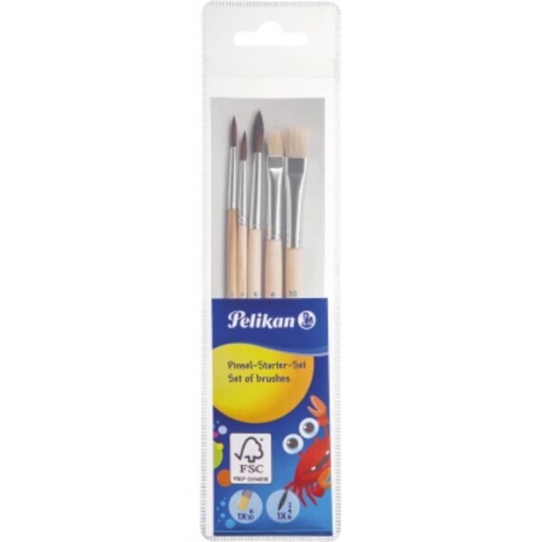 Pelikan 718163 štětec na olejové a vodou ředitelné barvy 5dílná Velikost (štětec): 2, 4, 6, 10