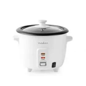Nedis KARC06WT bílá / Rýžovar / 300 W / 0.6 l / nepřilnavý povrch / automatické vypnutí (KARC06WT)
