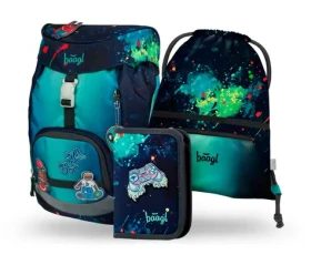 BAAGL SET 3 AIRY Chill: batoh, penál, sáček (A-34496)