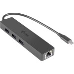 Renkforce síťový adaptér / rozbočovač 1 GBit/s USB-C® 5Gbps, LAN (až 1 Gbit/s), USB 3.2 Gen 1 (USB 3.0)