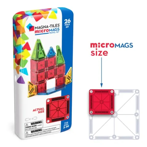 MAGNA-TILES® Magnetická stavebnice microMAGS Travel Set