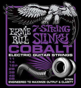 Ernie Ball P02729 Cobalt 7-string Slinky - .011 - .058