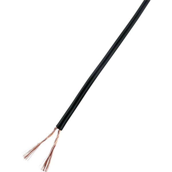 TRU COMPONENTS 93030c532 lanko/ licna 2 x 1 mm² černá 25 m