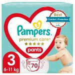 Pampers Premium care 3 Pants , 70ks, 6-11kg