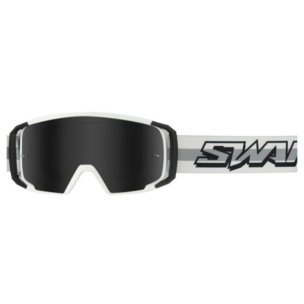 Swaps Scrub V2 motokrosové brýle bílé/černé/tmavě-stříbrné