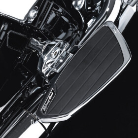 Plotny spolujezdce Highway Hawk Smooth pro motocykly Yamaha Xvs125/650/1100 Drag Star/Classic (pár) - Černá