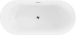 MEXEN - FLAVIA volně stojící vana 160x75, bílá bez krytky přepadu a zátky 54031608000-SS
