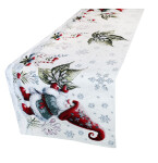 DumDekorace Vánoční běhoun a ubrus Elf s vánoční růží Šířka: 90 cm | Délka: 90 cm