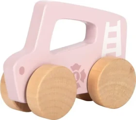 Small foot Dřevěné auto na tlačení Růžová