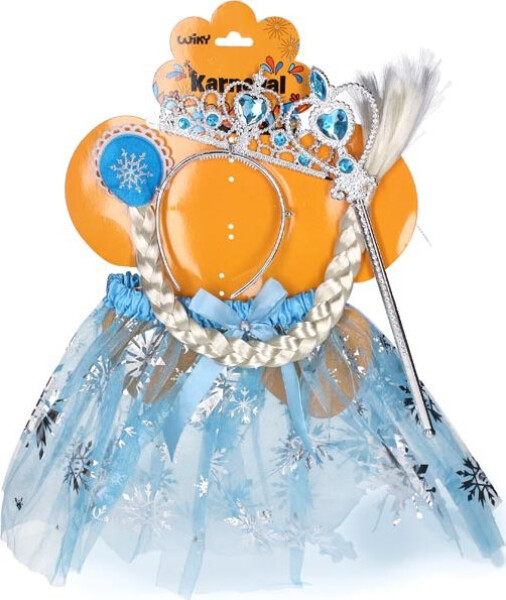 Set karneval W026052 - princezna světle modrá