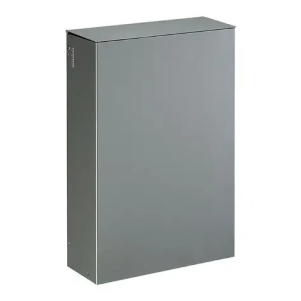 Rossignol Stella 51349 metalově šedý / Nástěnný koš s víkem / 20 L (3019920513498)