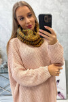 KN16 Dámský snood v hořčicové barvě UNI