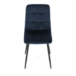 Jídelní židle, modrá, sametová látka, CT-281 BLUE4
