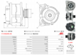 Alternátor DACIA Logan II/MCV, Sandero II, Lodgy a Dokker 0.9 TCe / 1.2 TCe