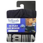 Pánské boxerky s 3D flex bavlnou vhodné pro sport 3D FLEX AIR BOXER - BELLINDA - černá M