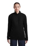 ICEBREAKER Wmns Merino 400 RealFleece Grid LS Half Zip, Black (vzorek) velikost: S