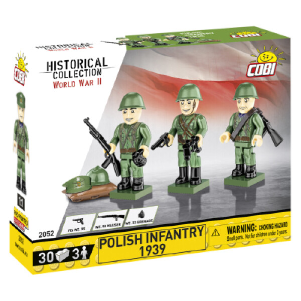 COBI 2052 3 figurky s doplňky Polská pěchota 1939, 30 k