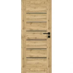 Interiérové dveře Campe 6*6 60L dub wotan 385 černá lacobel