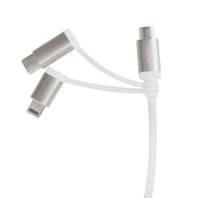 LogiLink CU0126 USB-A 2.0 (M) - microUSB USB-C Lightning (M) kabel 1m (CU0126)