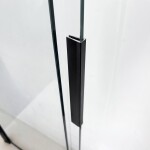 REA - Vanová zástěna posuvná Dario Black 100 REA-W7884