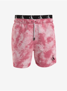 Růžové batikované pánské plavky Calvin Klein Underwear pánské