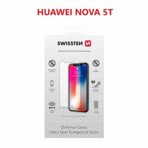 SWISSTEN Ochranné temperované sklo 2.5D pro HUAWEI NOVA 5T (74517851)