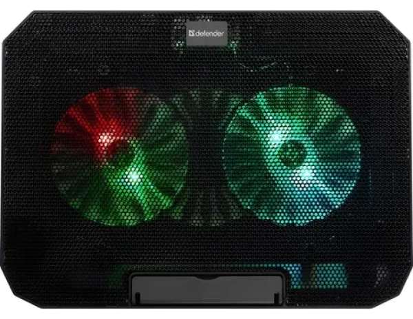 NS-510 černá / Chladicí podložka pod notebook / 15.6" / RGB / 2x USB / 2W (29510)