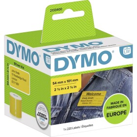 DYMO 101 x 54 mm žlutá 220 ks 2133400 přepravní štítky, Typové štítky