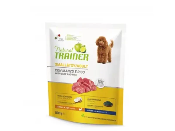 Trainer Natural SmallToy Adult hovězí a rýže 800g / Superprémiové krmivo pro dospělé psy malých a miniaturních plemen (8015699006570)